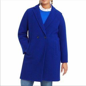 J.Crew Daphne Topcoat Italian Boiled Wool cobalt